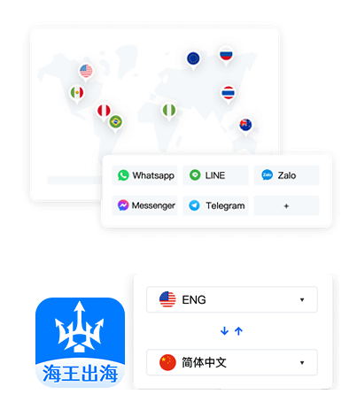 社交应用围绕同一入口排列,表达多平台会话连接